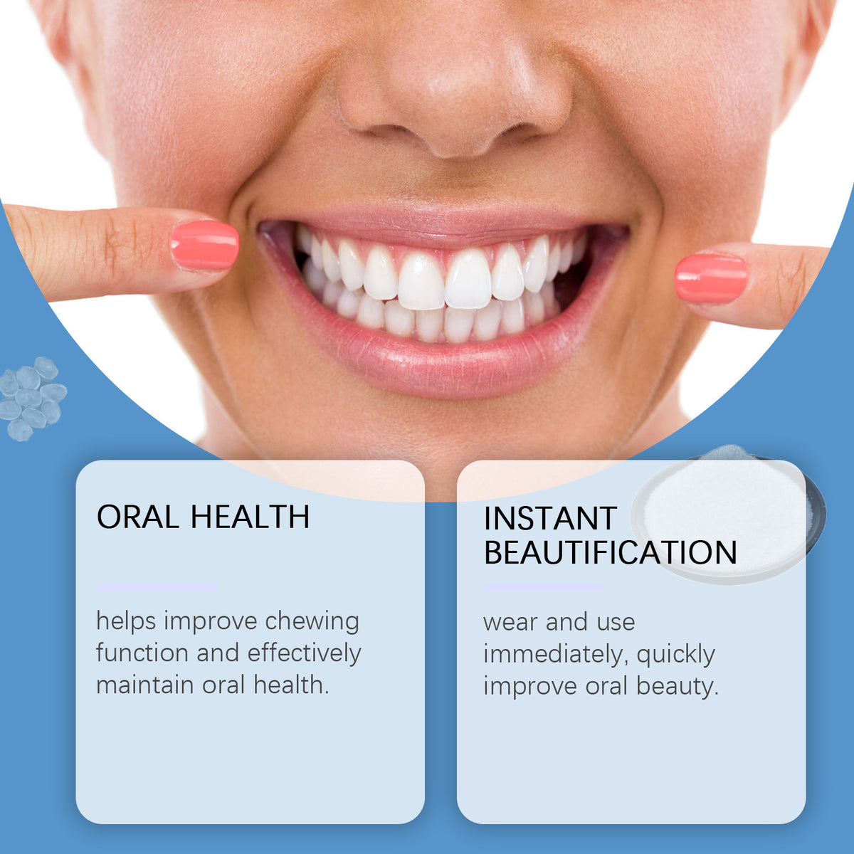 Simple Home Dental Seam Correction False Teeth Set