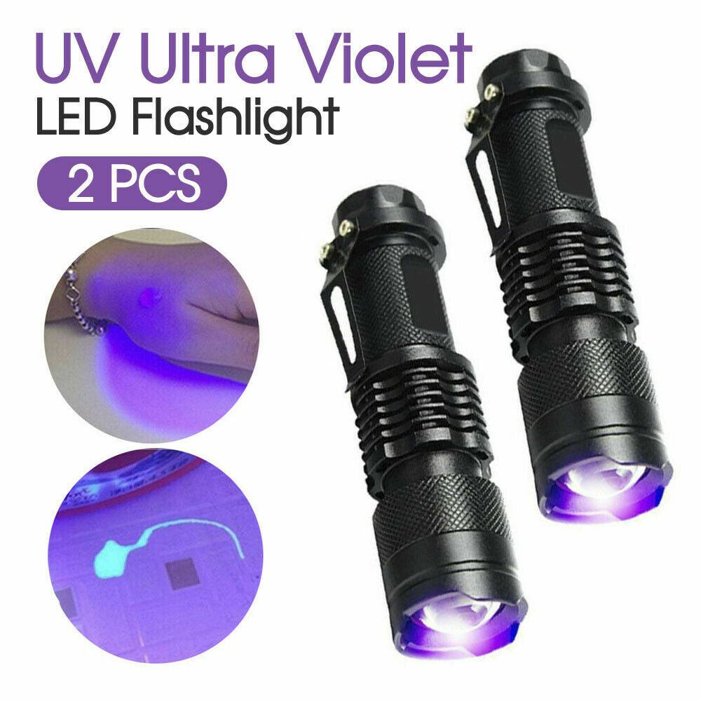 Mini UV Flashlight Blacklight 395nm Handheld Inspection Torch for Stains & Scorpions