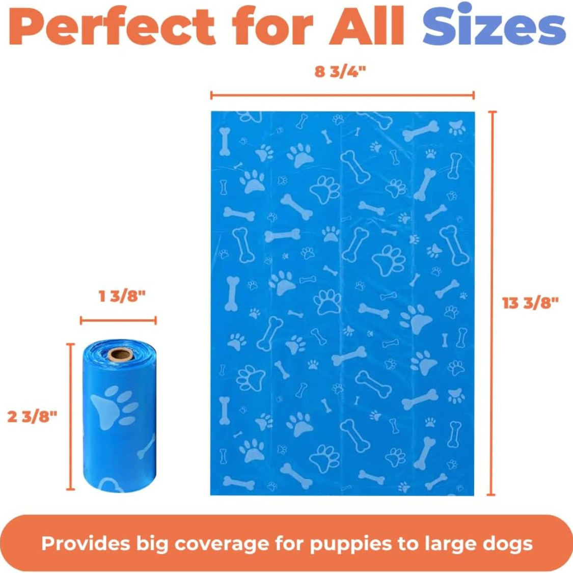 Dog Waste Bags 150 Count Leak-Proof Tear-Resistant Disposable Poop Bags