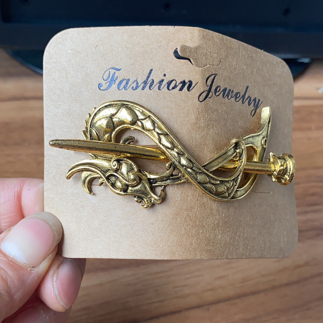 Retro Alloy Ethnic Style Antique Hairpin Hair Accessory - Metal U-Shape