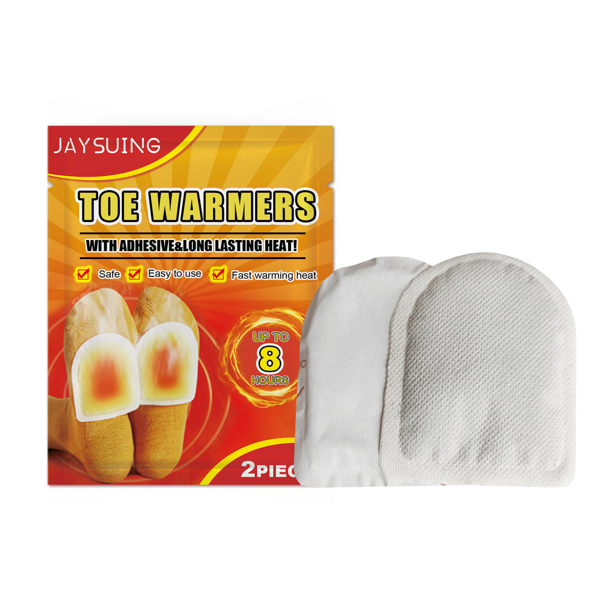 Disposable Foot Warmers - Breathable Heating Patches, 2 Pieces