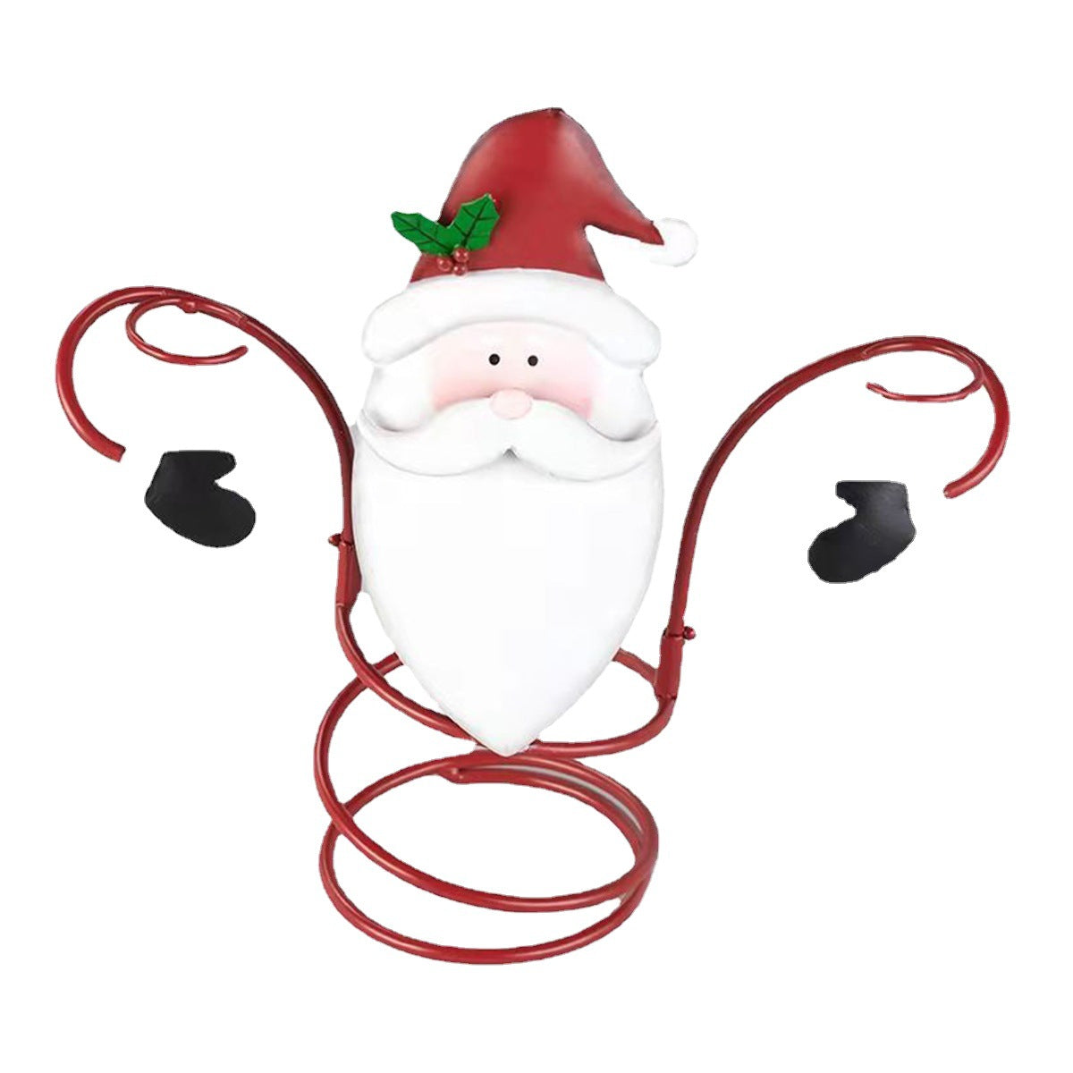 Christmas Wine Glass Holder Decor Set - Festive Holiday Tabletop Craft