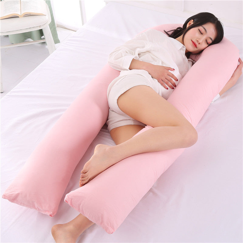 Large U-Shaped Side Sleeping Pillow for Waist Support - 80x160cm