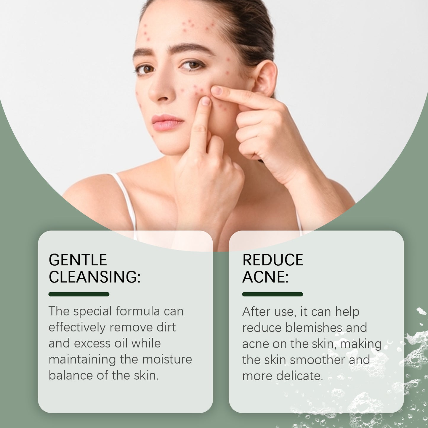 Gentle Facial Cleansing Soap - Pore Purifying & Acne Reducing Bar