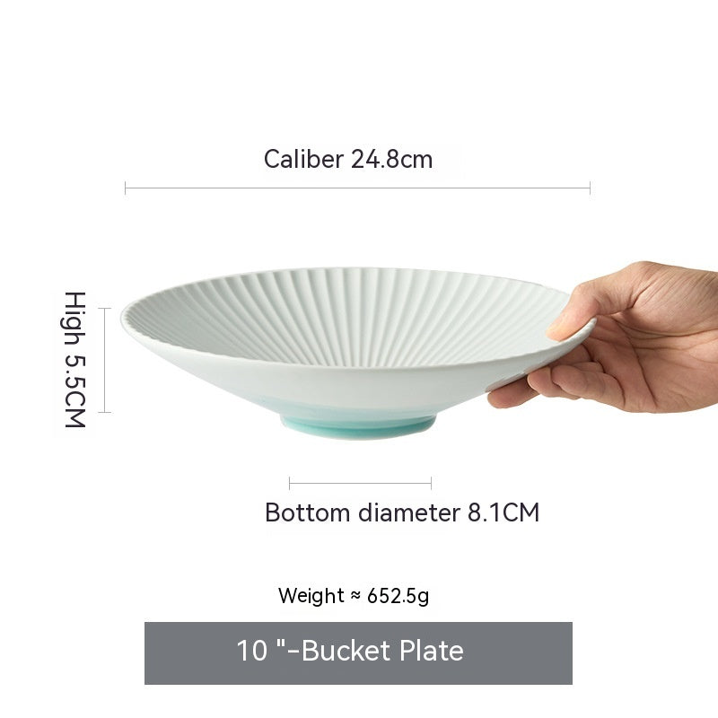 Flat Dish Set for Home Kitchen - Assorted Styles & Sizes