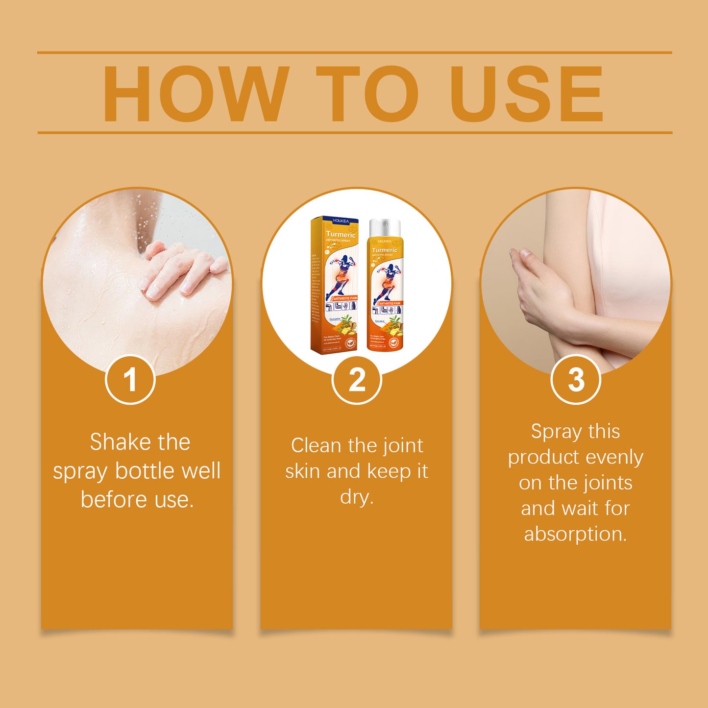 Turmeric Joint Pain Relief Spray - Natural Anti-Inflammatory Mist, 20ml