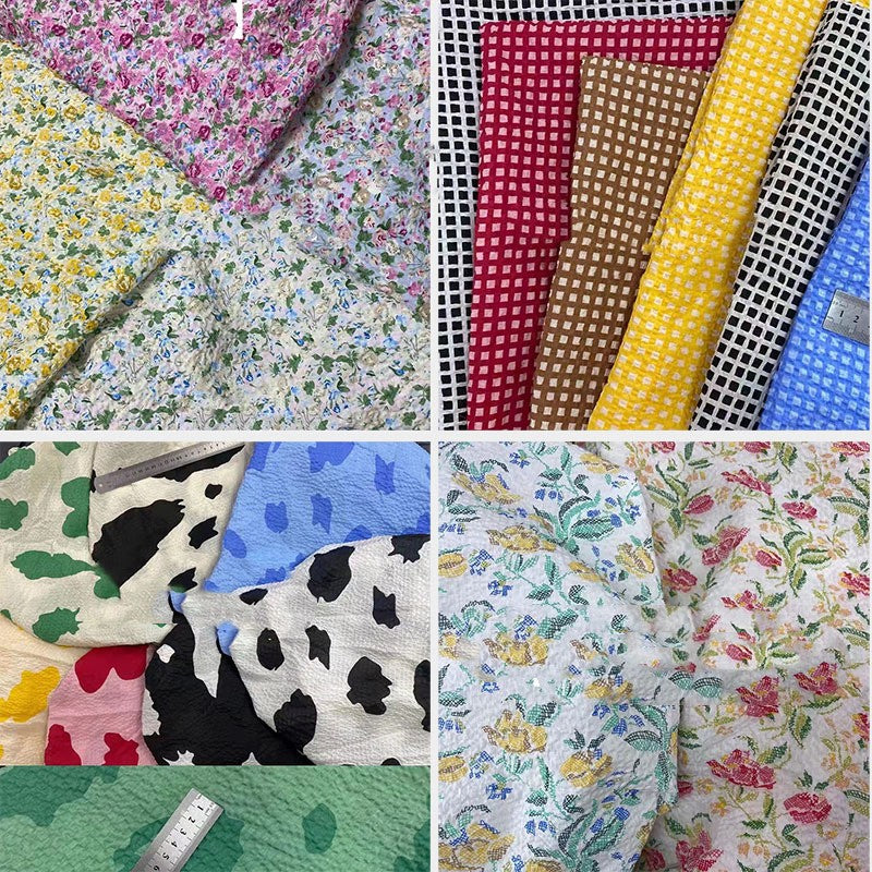 Children's Bubble Printed Cotton Dress - Colorful Fabric for Kids' Clothing