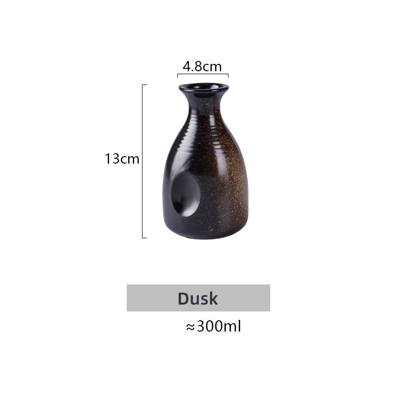 Japanese Style Ceramic Wine Glass and Sake Jug Set - Creative Home Barware