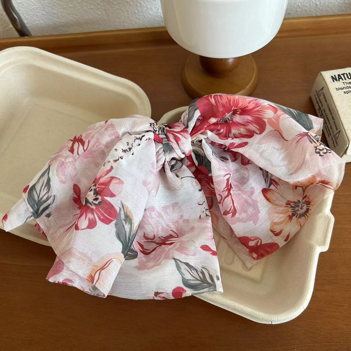 Elegant Chiffon Floral Bow Hair Band