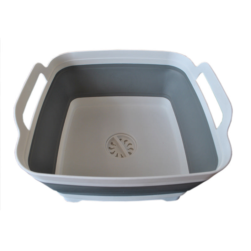 Portable Folding Washing Basket for Fruits & Vegetables - Ice Bucket