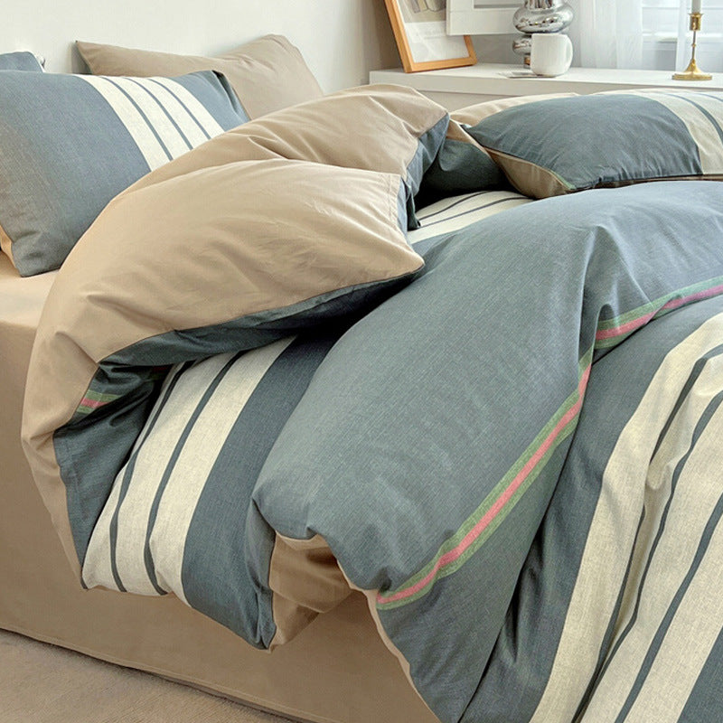 Pure Cotton Four-Piece Quilt Cover Set - Multiple Sizes & Patterns