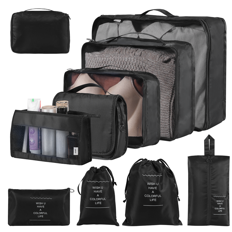 Solid Color Clothing & Wardrobe Storage Bags - Set of 8 or 9