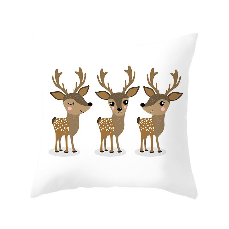 Nordic Christmas Pillow Cover 45x45cm - Home Decor Cushion Case