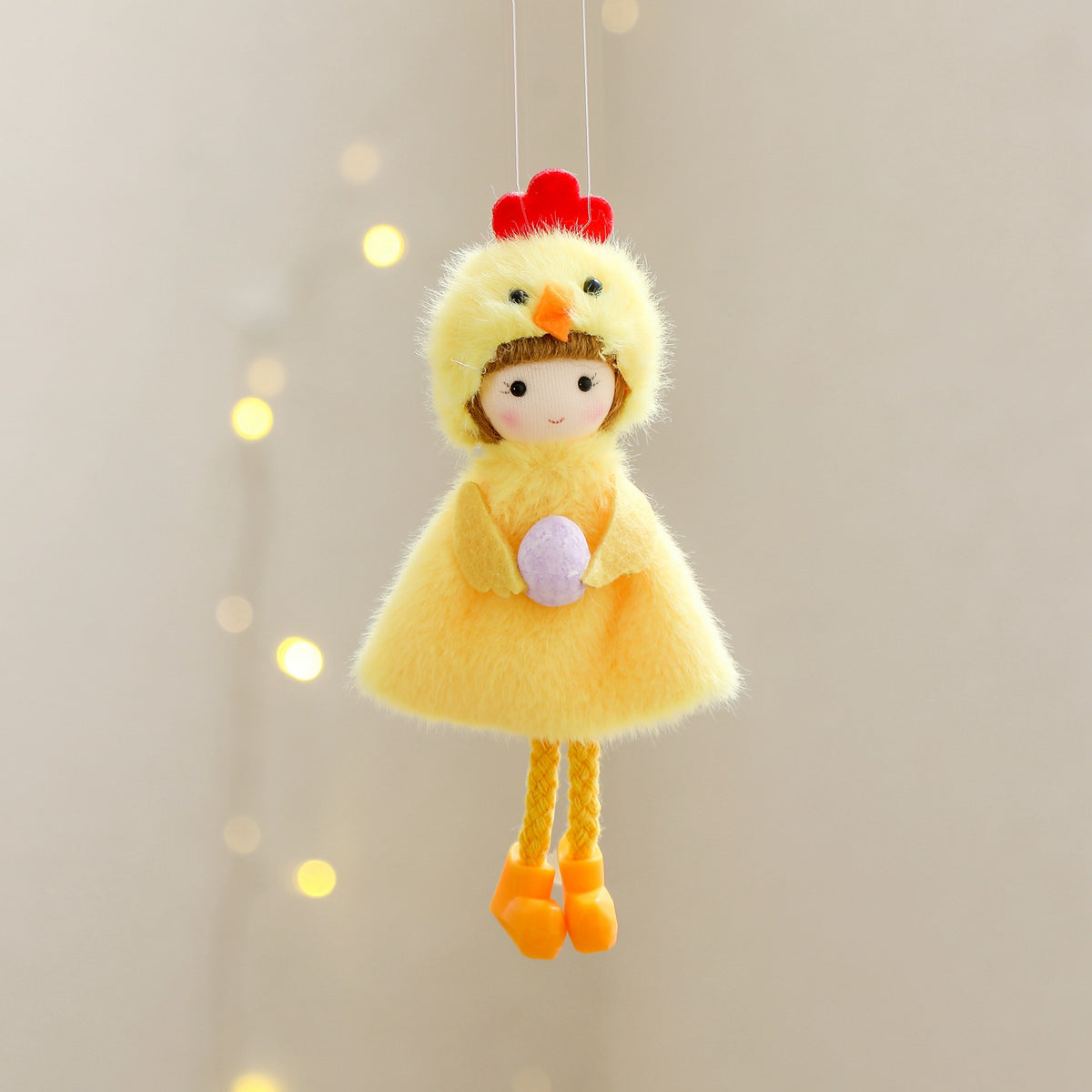 Easter Decorative Chicken Egg Ornaments - Festive Home Decor Pendant Set