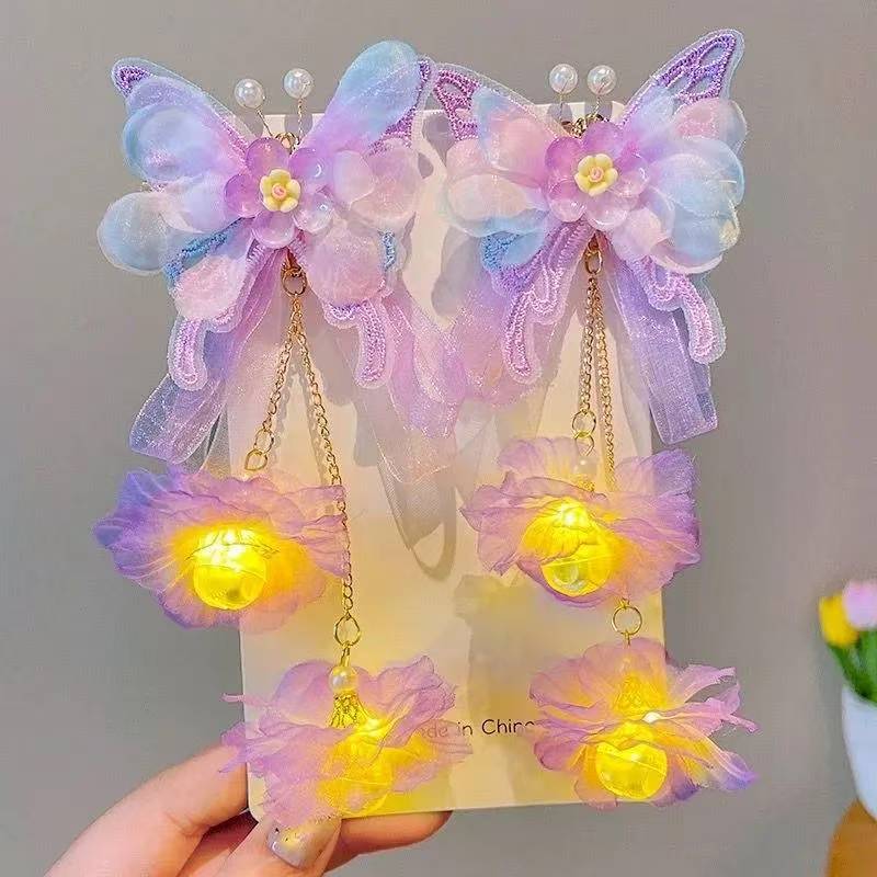 Large Butterfly Hair Clip Silk Flower Hair Accessory for Women