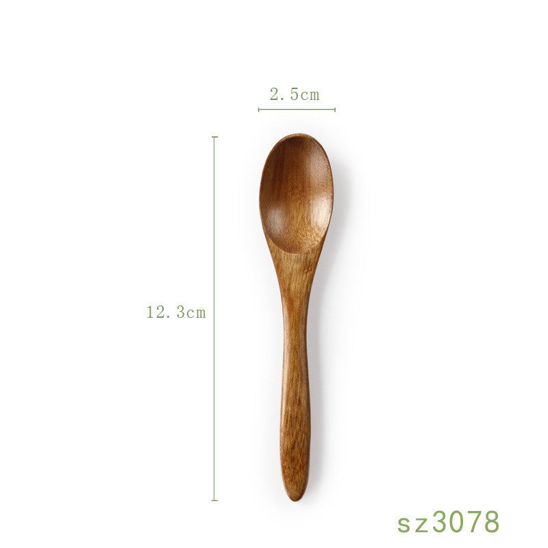 Solid Wood Honey Spoon - Japanese Style Kitchen Utensil