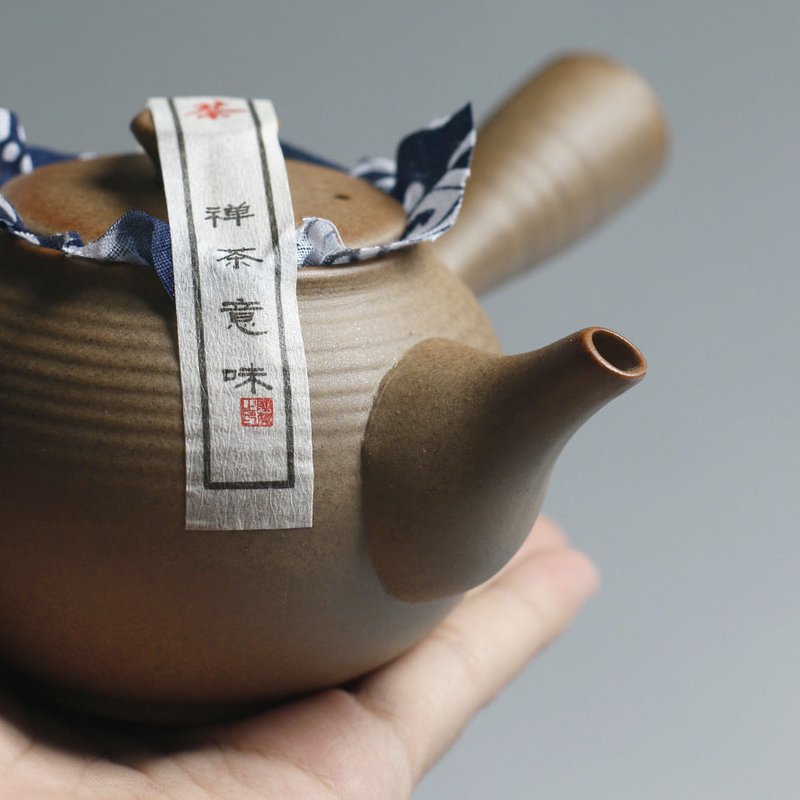 Ceramic Tea Kettle Set with Water Boiling Function - Original Pottery Style