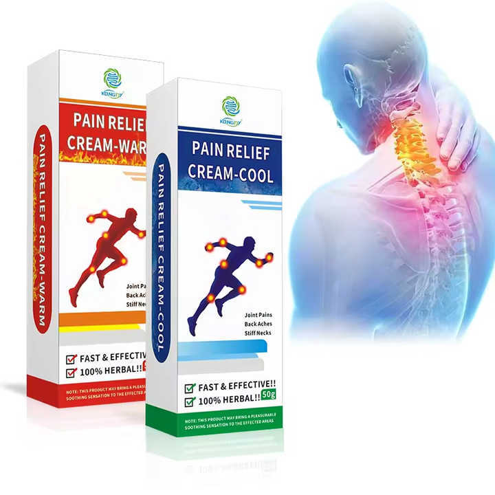 Pain Relief Emulsifiable Paste Plaster for External Skin Care 50g - Heat & Cold Sensation Variants