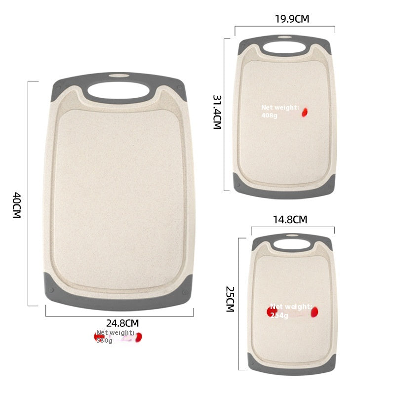Multi-Color Double-Sided Cutting Board Set - Kitchen Utensils, 3 Pieces
