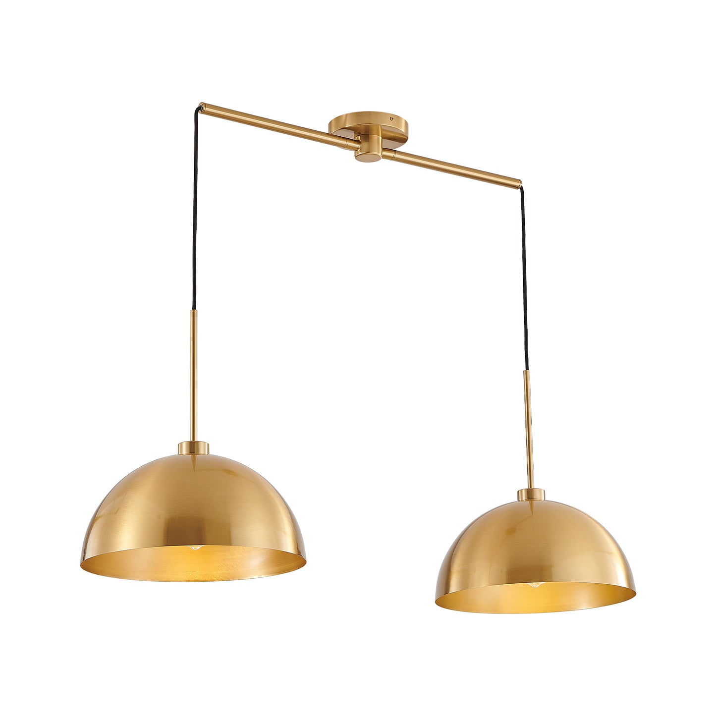 Industrial Modern Double Pendant Light - Adjustable Ceiling Lamp