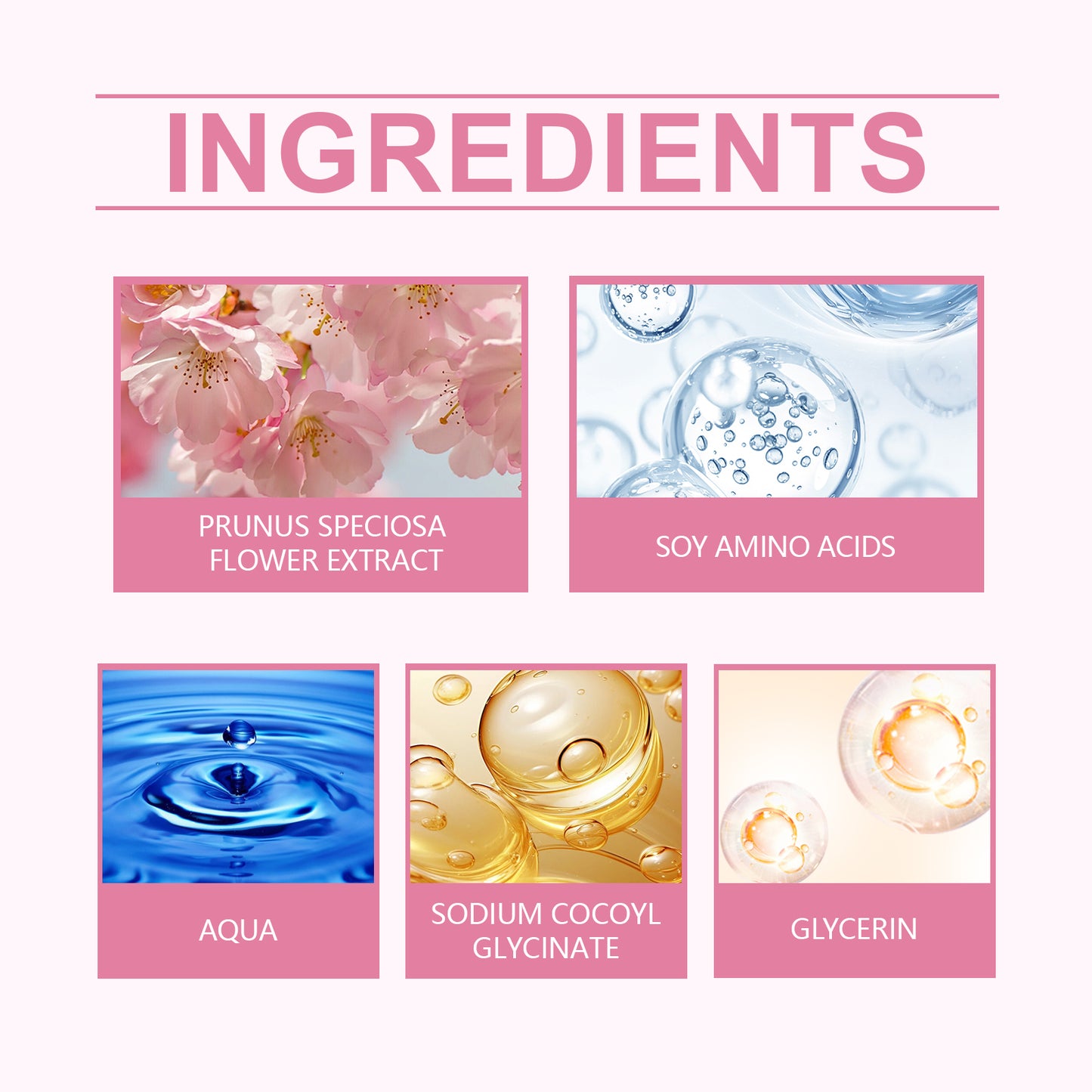 Cherry Blossom Hydrating Facial Cleanser - Gentle Oil-Control Face Wash