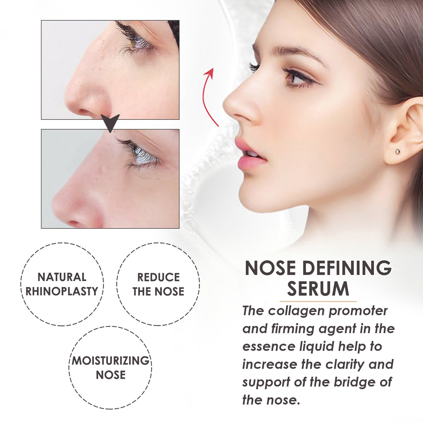 Nose Shaping Serum - Collagen Firming & Lifting Massage Treatment, 30ml