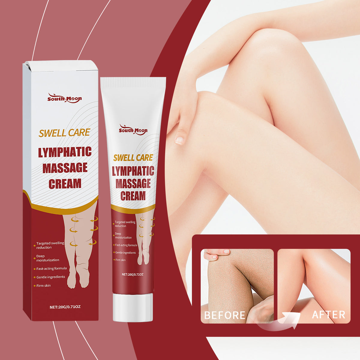 Massage Soothing Cream 20g for Body Care Relaxation