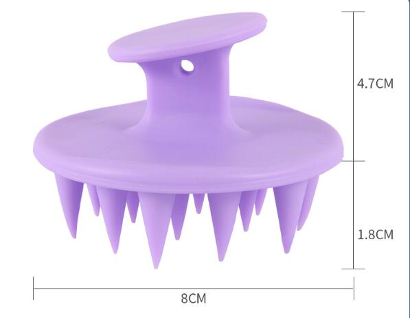 Silicone Shampoo Brush Massage Hair Scalp Cleaner Hair Care Tool