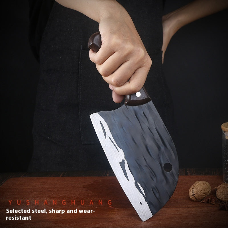 Fish Head Knife Stainless Steel Kitchen Cutting Tool - Forging Pattern, Multiple Thicknesses