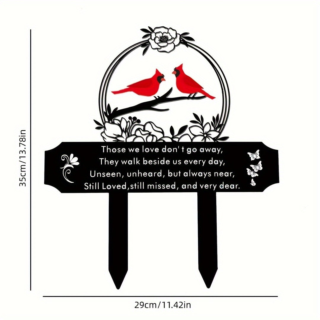 Metal Cardinal Outdoor Memorial Pile Floor Outlet
