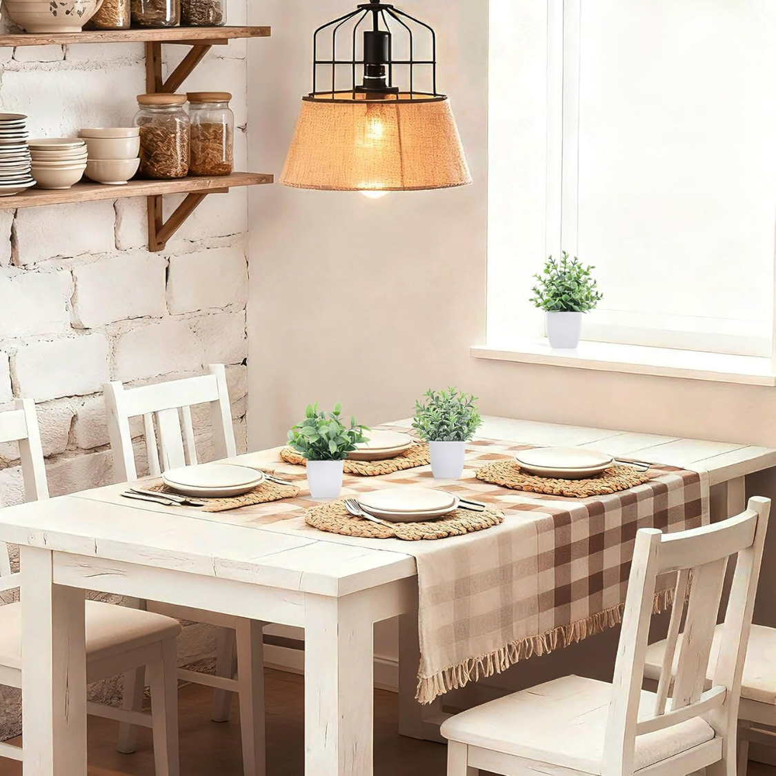 Mini Artificial Potted Plants - Realistic Greenery for Home Decor