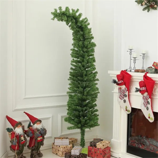 6 Ft Green Christmas Tree - Whimsical Pencil Shape Design