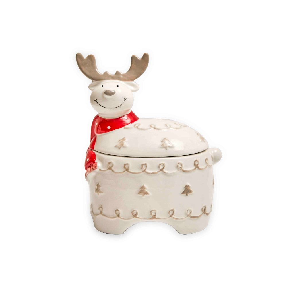 Ceramic Elk-Shaped Candy Storage Tank - Creative Food Organizer