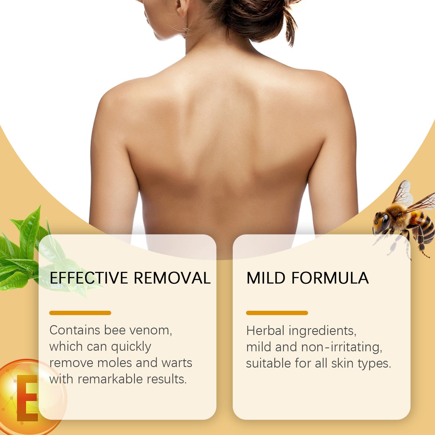 Bee Venom Skin Care Cream for Wart and Mole Removal - Multiple Sizes