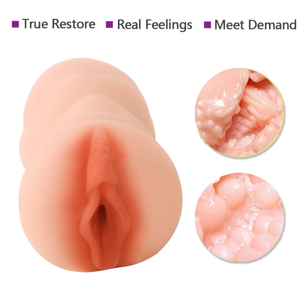 Realistic Male Masturbator Cup - Flesh Stroker Toy for Men