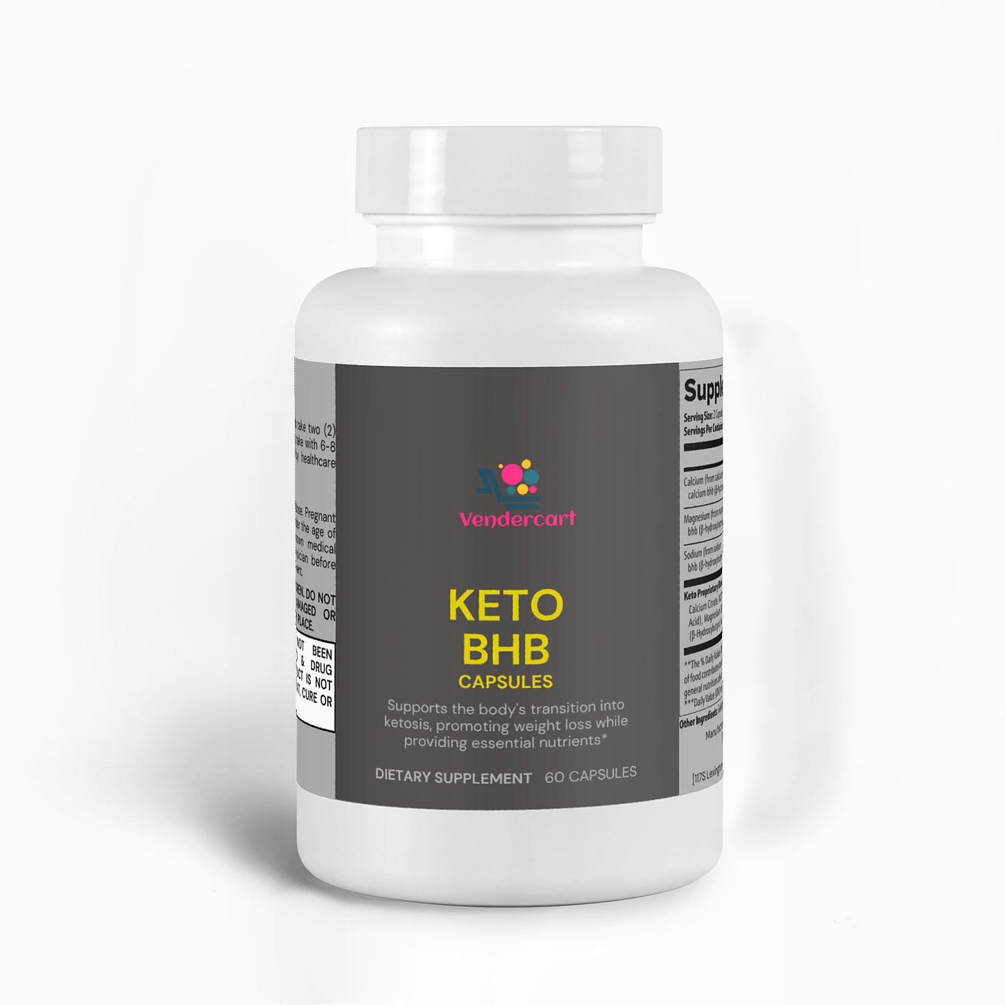 BHB Keto Supplement Capsules - Ketogenic Support for Energy & Fat Burn