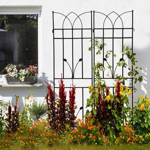 Metal Garden Trellis - 71" x 17.7" Rustproof Climbing Support