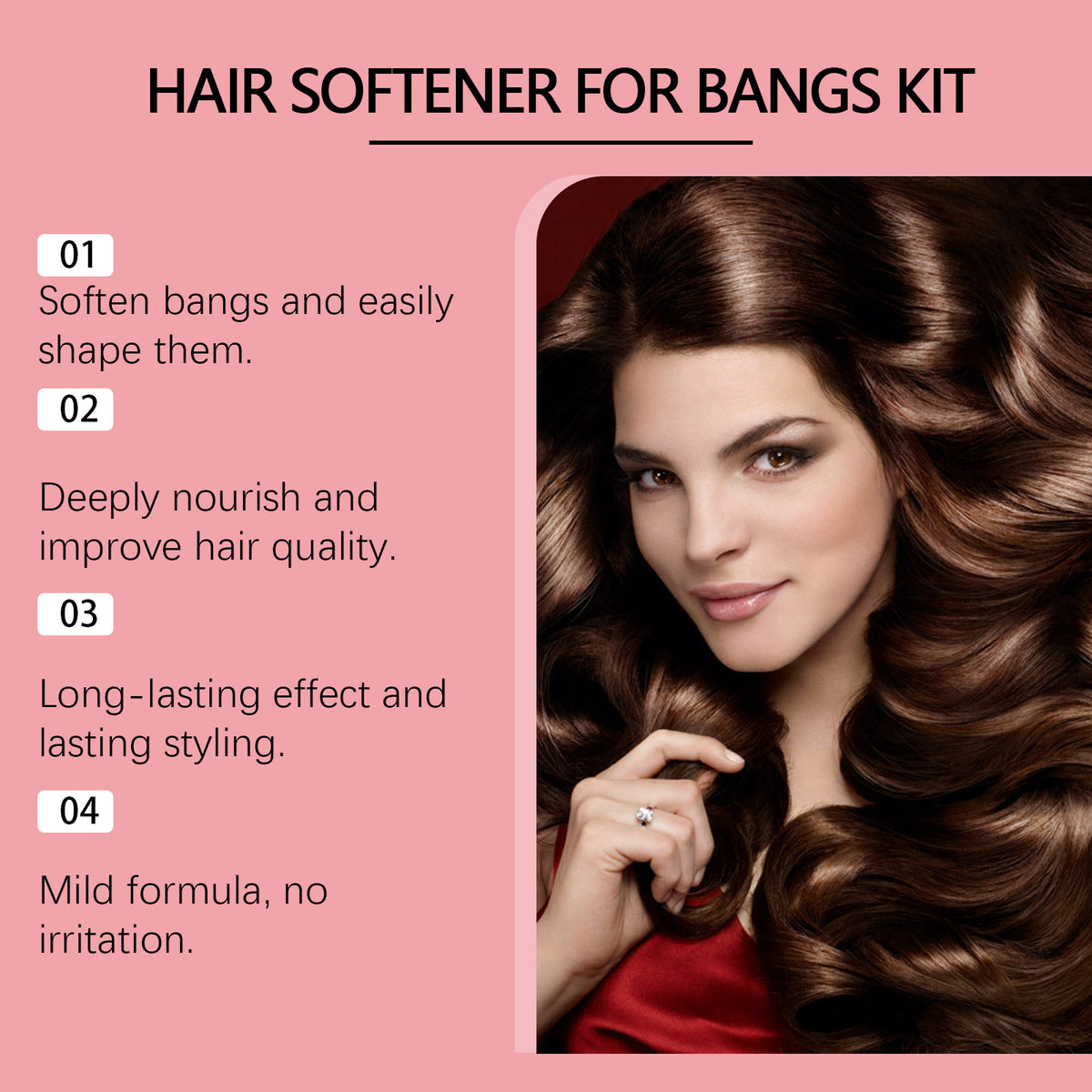 Bangs Softening Care Cream Improve Hair Frizz Moisturizing Luster