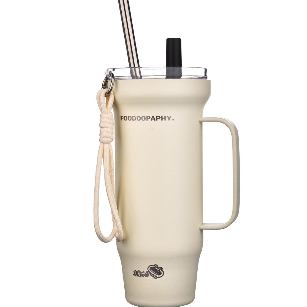 Large Capacity Insulated Stainless Steel Mug 800ml Heat Cold Retention