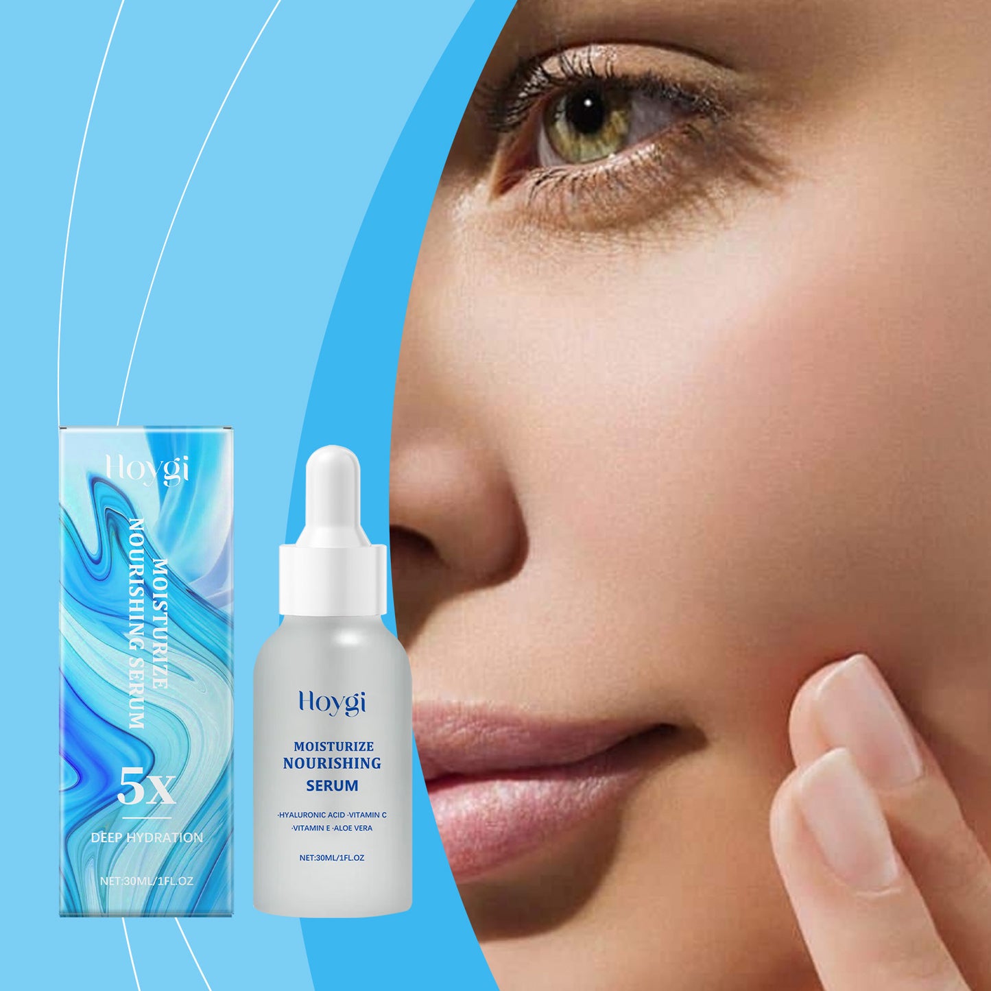 Hyaluronic Acid Hydrating Facial Solution 30ml Gentle Nourishing Serum