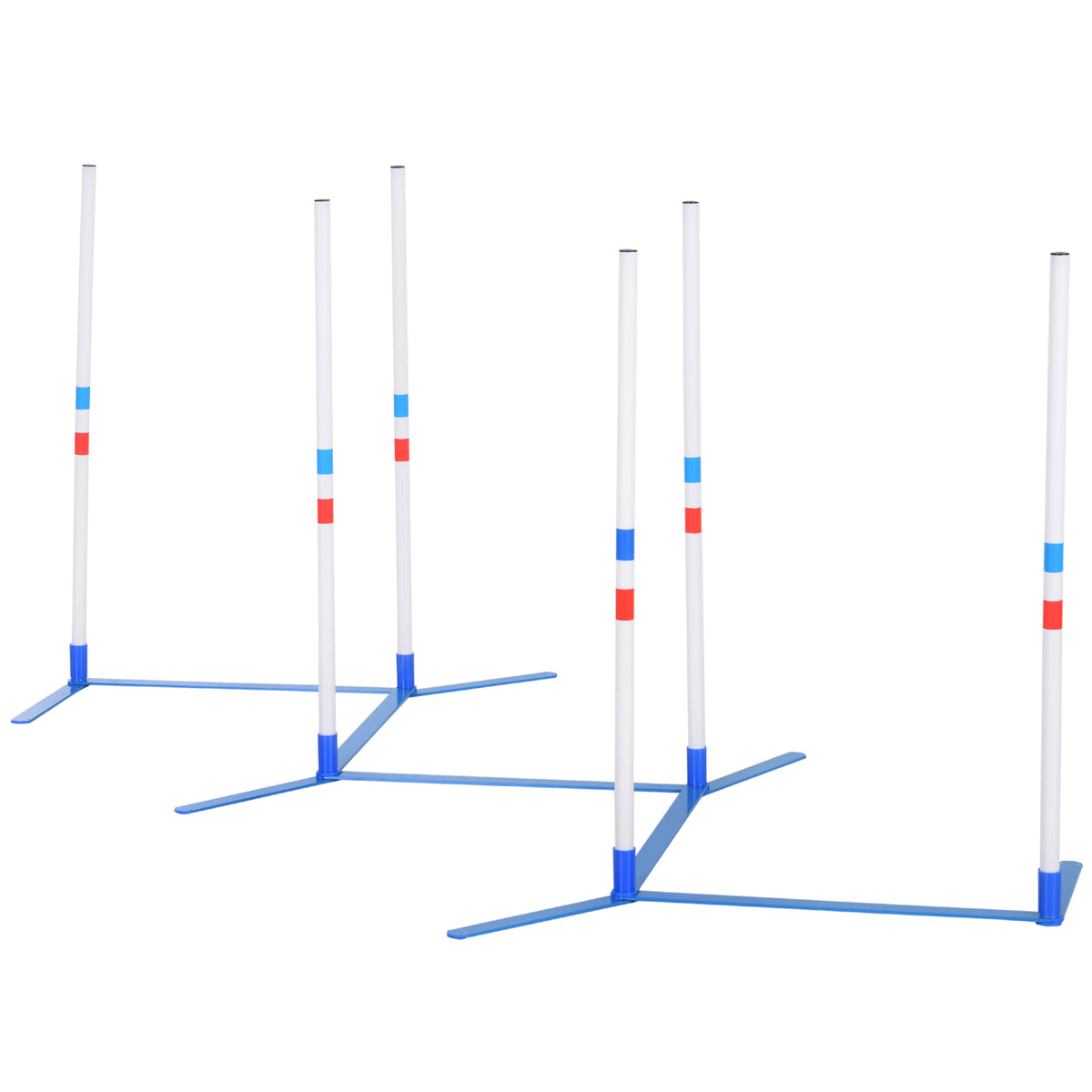 Dog Agility Weave Pole Set for Training & Exercise - Outdoor Pet Kit