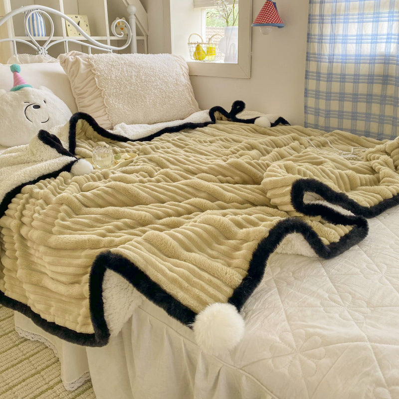 Multi-Size Soft Polar Fleece Blanket for All Seasons - Home Bedding