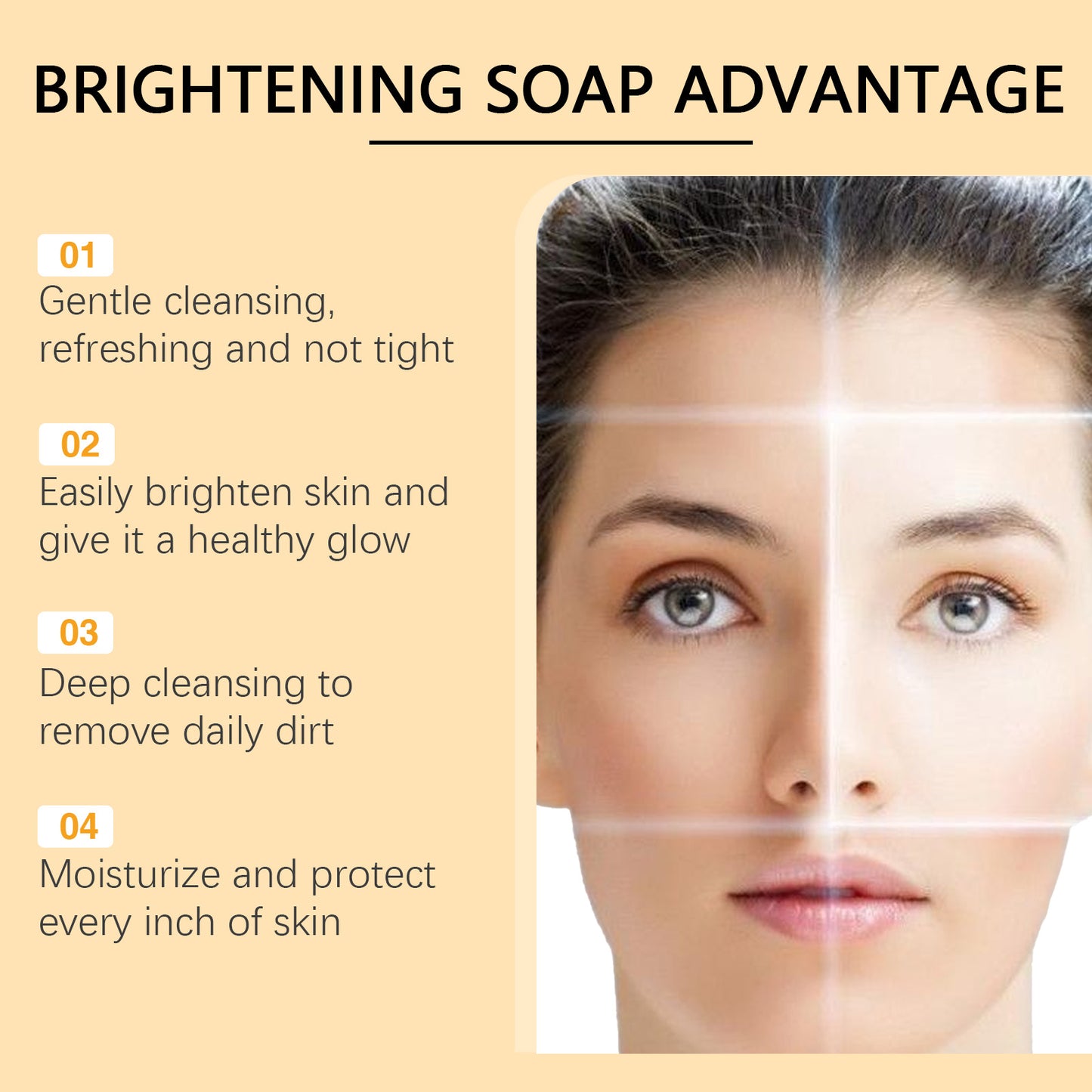 Turmeric & Kojic Acid Cleansing Bar Soap for Face and Body Care