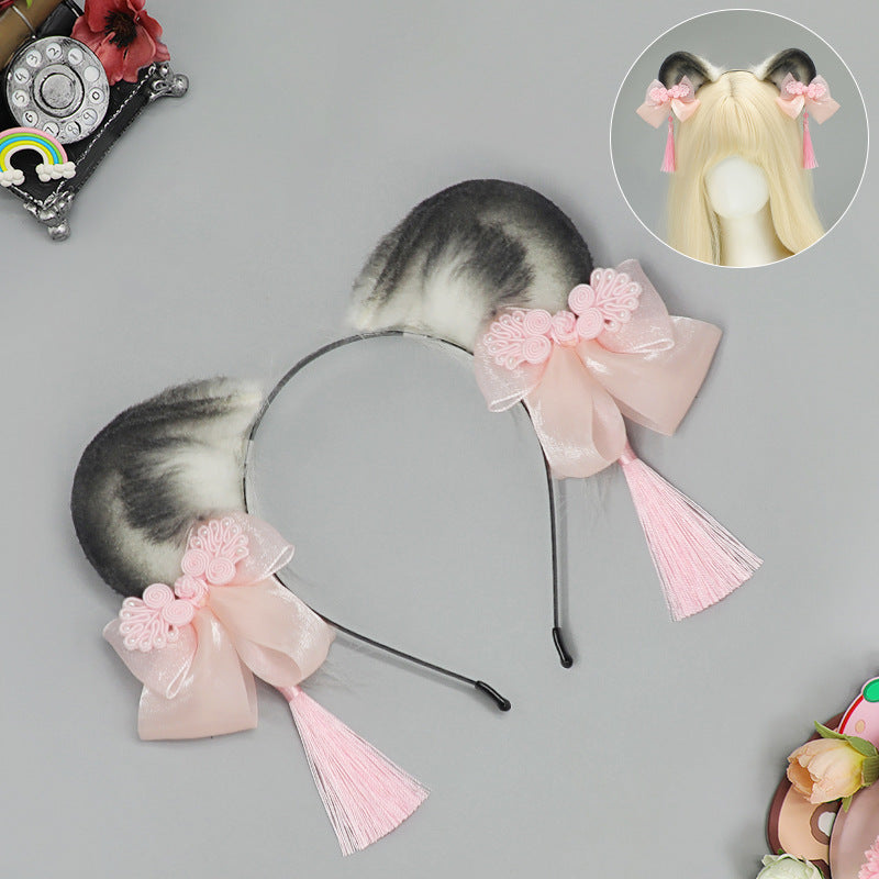 Cute Panda Headband - Handmade Plush Unisex Hair Accessory in Multiple Colors