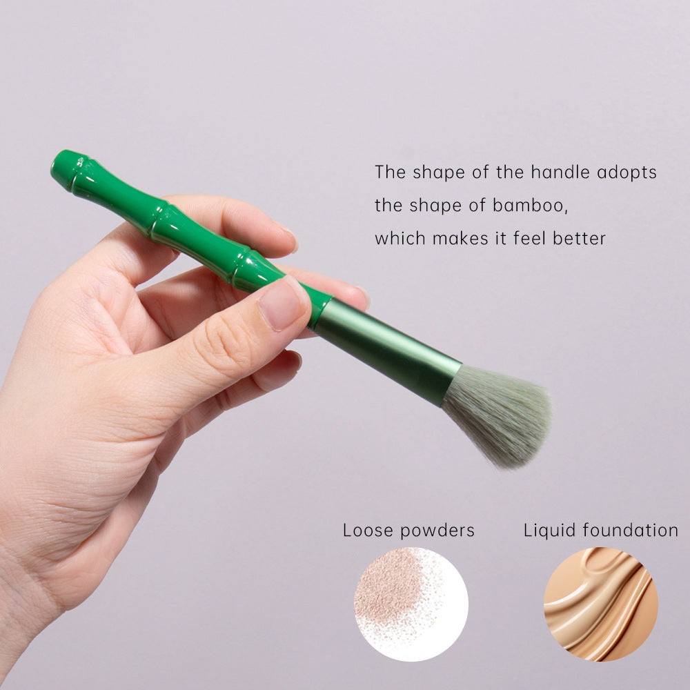 Portable Makeup Brush Set - 5 Nylon Brushes for Face & Eye Makeup