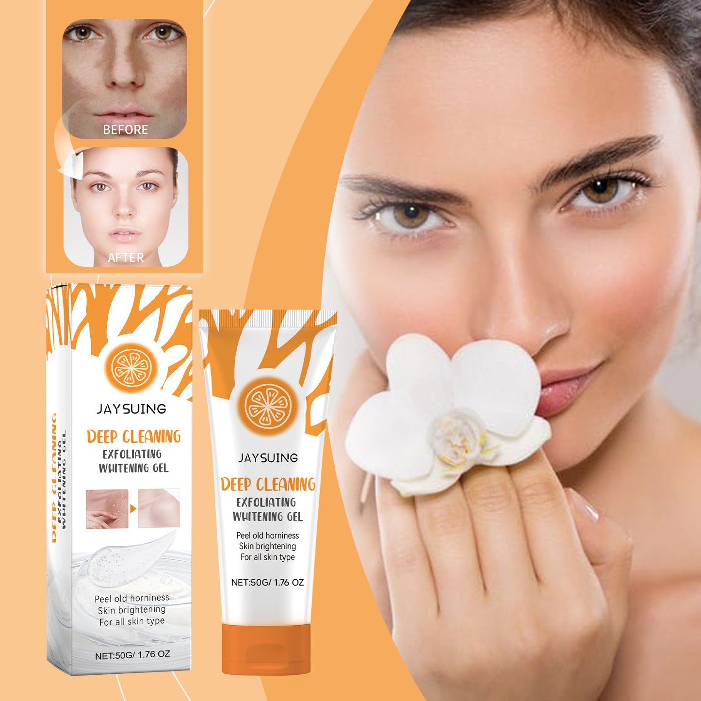 Exfoliating Body Gel with Vitamin C & Niacinamide for Smooth Skin