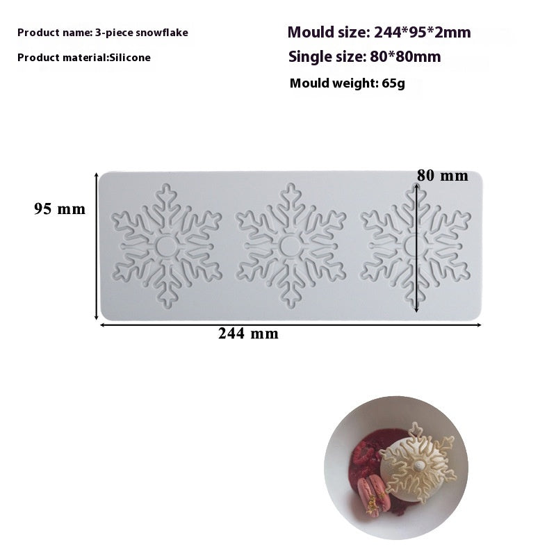 Christmas Tree Decoration Silicone Mold for Cake and Candy - Hollow Chip Swing Plate