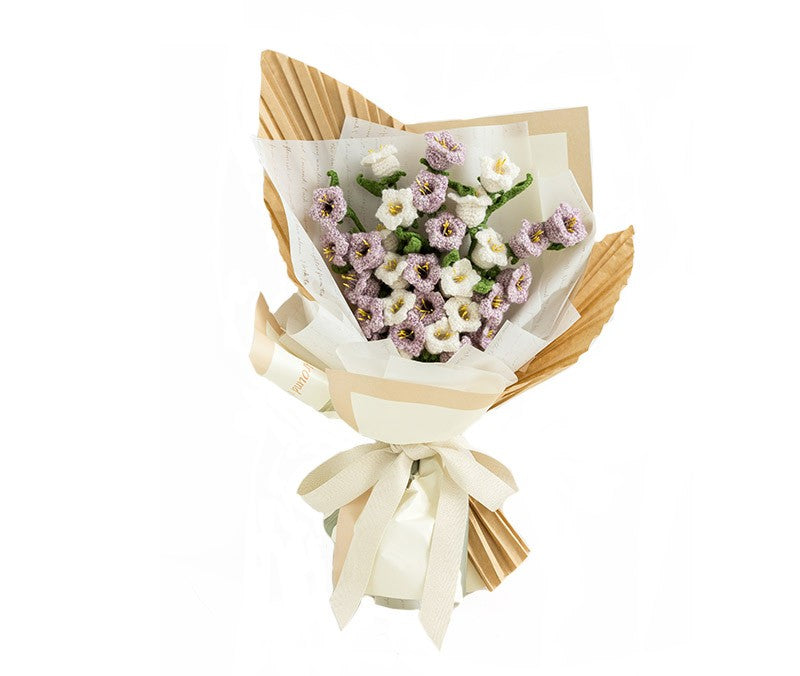 Handmade Crochet Yarn Art Bouquet DIY Craft Kit - Wool Material