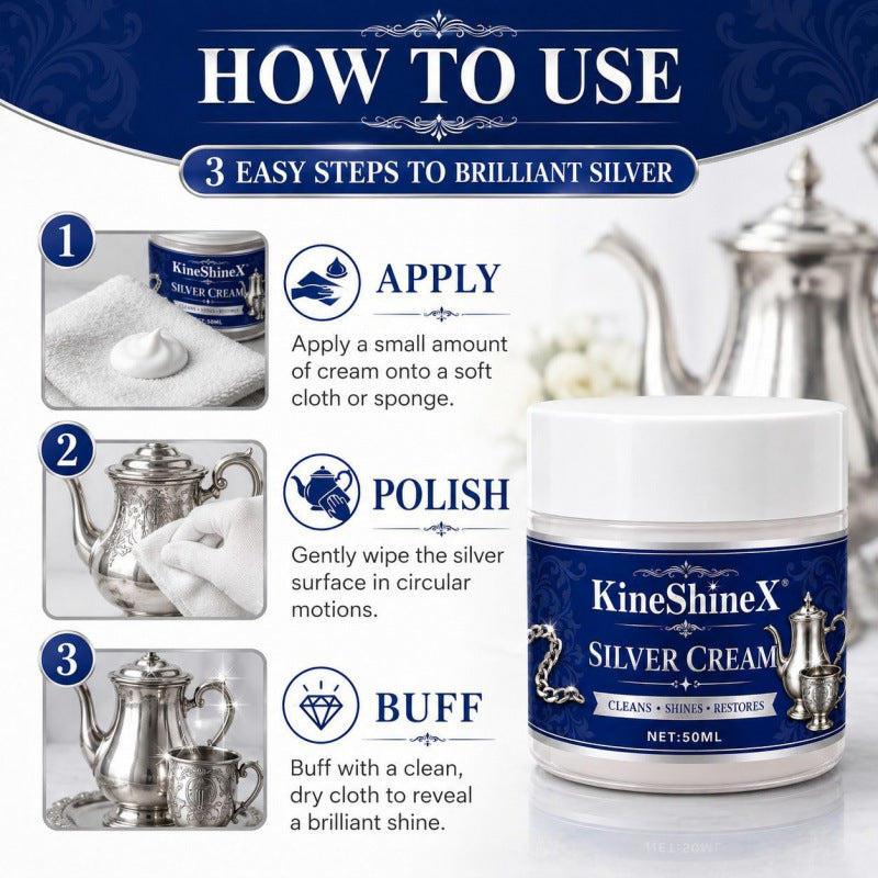 Silverware Care and Cleaning Cream 50ML - Home Kitchen Utensil Maintenance