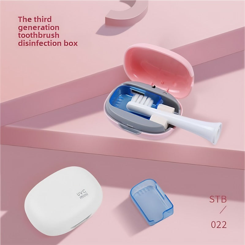 Toothbrush Sterilizer Box - UV Sanitizer for Oral Care, White
